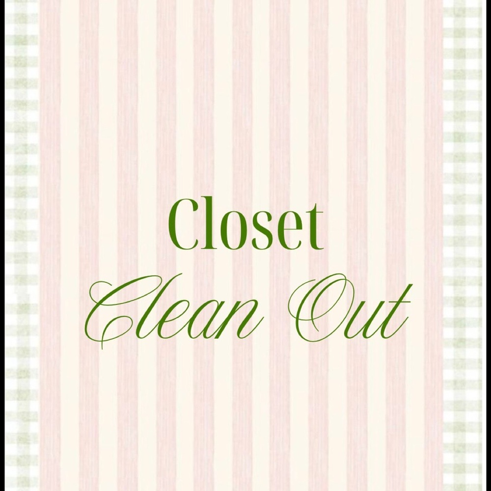 Closet Clean Out Sale.